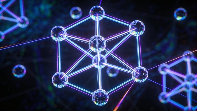 Blockchain Technology Network Structure Visualization