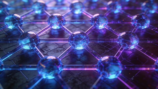 Blockchain Technology Network Structure Visualization