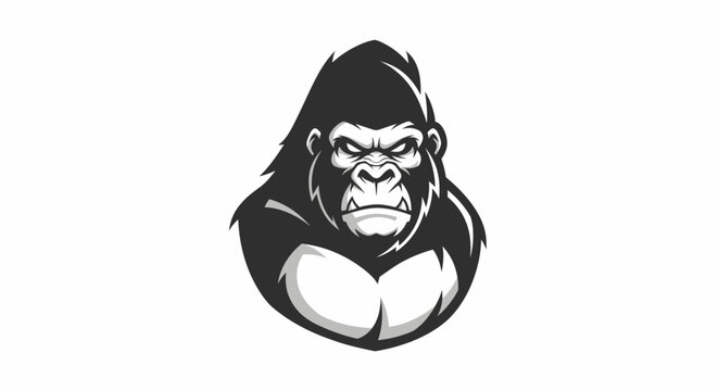 Illustration of a large gorilla.