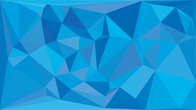Abstract dark blue geometric low poly background texture