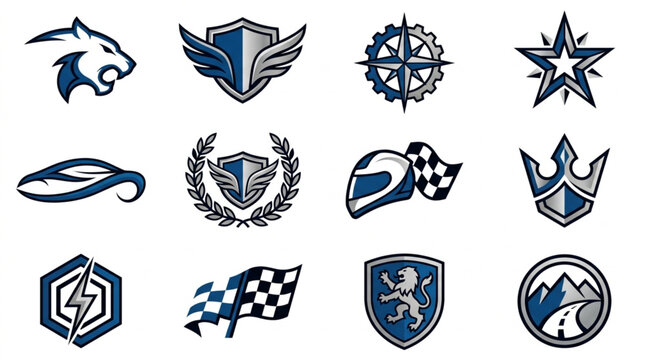 Collection of Vintage and Modern Emblem Logos