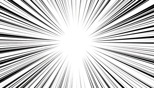 Radial speed lines with dotted texture emanating from center, comic book effect, abstract energy burst, zoom, motion blur