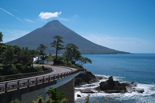 瀬平公園から見た開聞岳（Kaimondake, Sebira Park）2