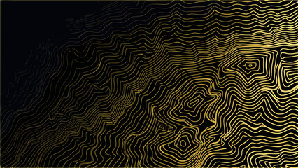 abstract mountain range line art on black background contour topography geography landscape pattern design graphic minimalist modern aesthetic visual artistic conceptual © Kapil