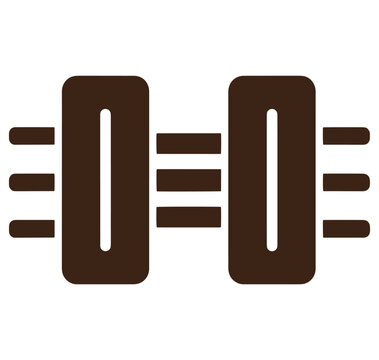 brown double equal sign symbol with horizontal lines on white background