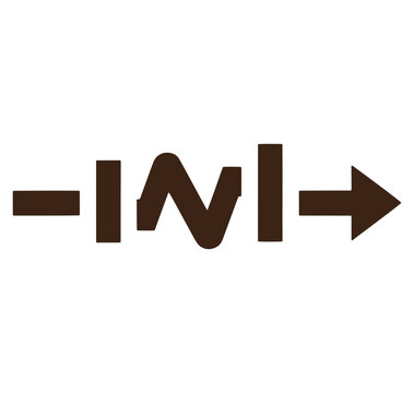 INI right arrow sign symbol icon graphic