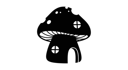 Mushroom House Vector Illustration © Mardiyo