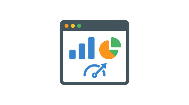 Browser Analytics Dashboard Icon