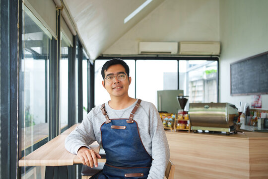 Small Business Cafe Owner For Coffee Shop Service Hospitality And