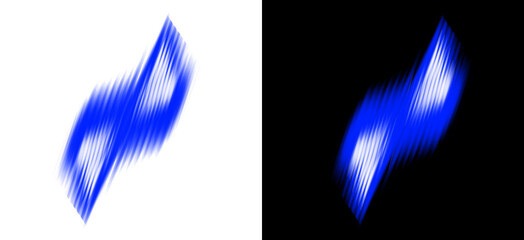 Intense dark blue magic energy strike with vertical light streaks and glowing effects for fantasy gaming design on transparent background for professional visual overlays. © Design Bross