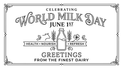 Celebrating World Milk Day with a Vintage Design © Dhy
