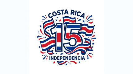 Obraz premium Colorful Independence Day Celebration in Costa Rica