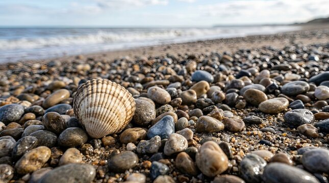 shells on the beach