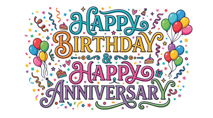 Colorful Celebration Card for Birthday and Anniversary © WarungOnline