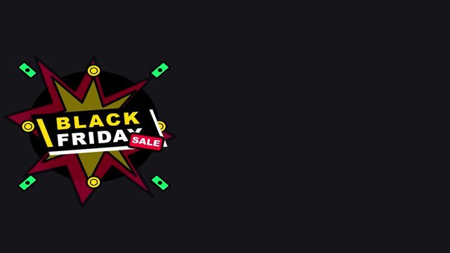 Black friday sale promotion with safe dial and copy space