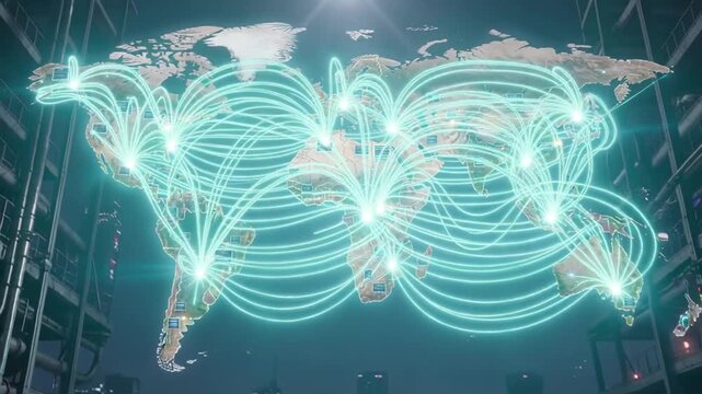 Data spanning the world map