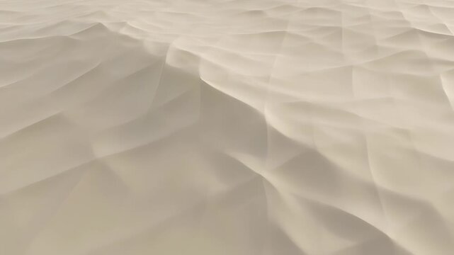 Aerial drone footage of a vast desert landscape with sand dunes