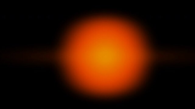 Amber anamorphic flares pulsing with transparency layer for cinematic film production