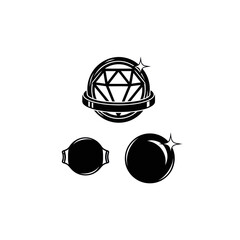 Abstract Geometric Shapes: Diamond, Sphere, Ring, Sparkle © hidayati