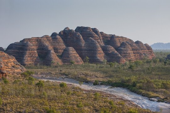 Bungle Bungles, beehive-shaped sandstone towers, Purnululu National Park, UNESCO World Heritage Site, Eastern Kimberleys, Western Australia