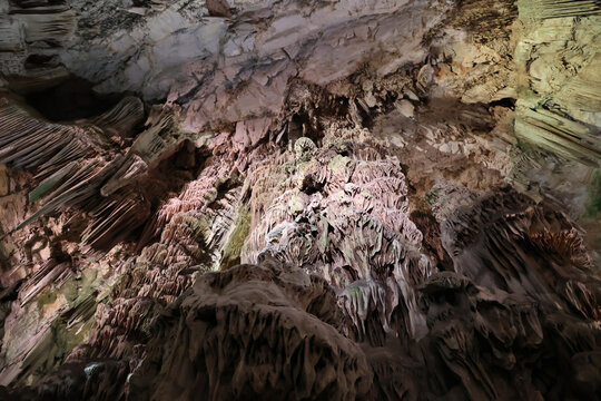 Fascinating limestone cave in the Upper Rock Nature Reserve of Gibraltar