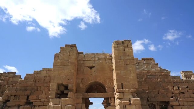 Ancient Roman Ruins of Madaurus Archaeological Site in Souk Ahras Algeria