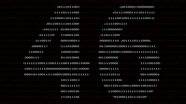 46 Number name in Binary Code Pattern. Binary numbers base background. Digital technology.