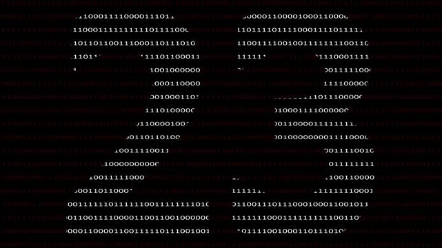 23 Number name in Binary Code Pattern. Binary numbers base background. Digital technology.