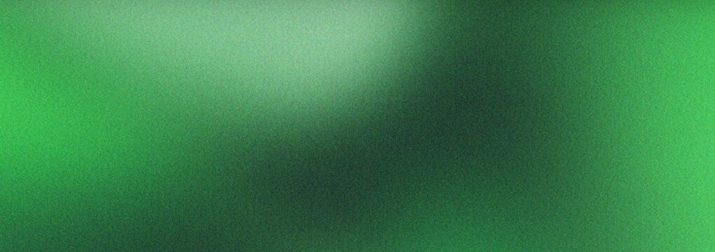 Abstract green grainy gradient background featuring soft blurred light and dark textures creating organic feel for digital art minimalist wallpaper or modern backdrop design.