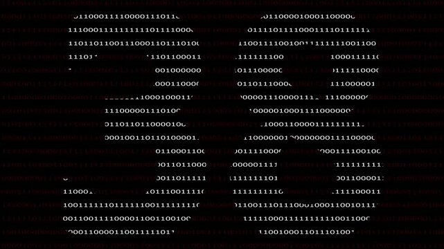 38 Number name in Binary Code Pattern. Binary numbers base background. Digital technology.