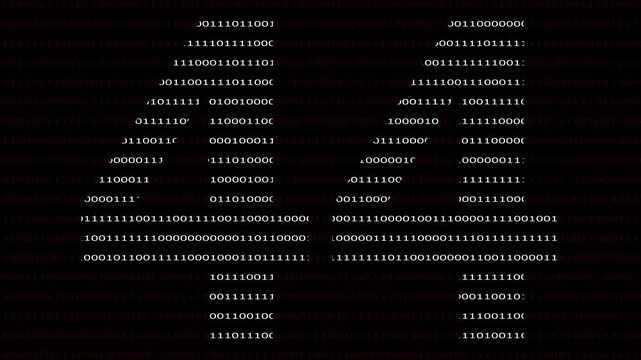 44 Number name in Binary Code Pattern. Binary numbers base background. Digital technology.