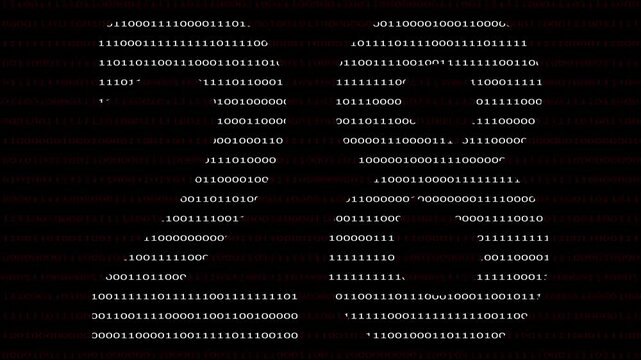 28 Number name in Binary Code Pattern. Binary numbers base background. Digital technology.