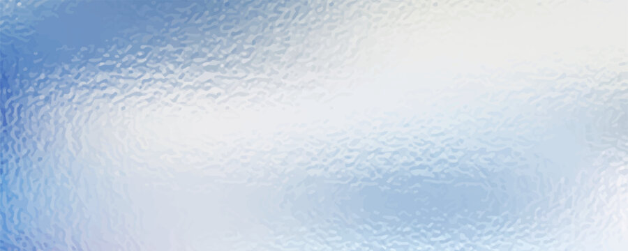 Matte white and grey frosted glass, blur effect. Stained glass decorative silver foil color background. Vector texture