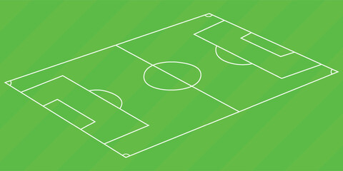 Abstract soccer field background for the 2026 World Championship tournament. Vector illustration of a modern sports stadium. © HOSEN