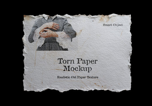 Old Torn Paper Mockup