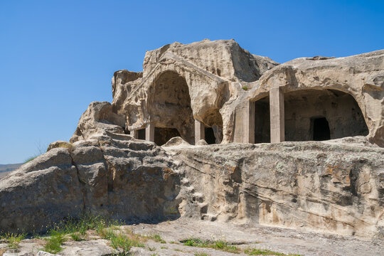 Rock-hewn pillars and caves of Uplistsikhe near Gori