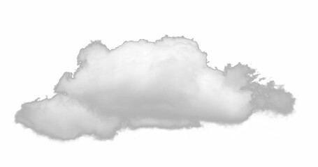 Obraz premium White clouds isolated on black background