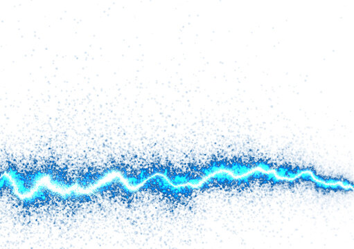 blue lightning with sparks overlay abstract background