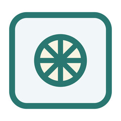Obraz premium Vault Vector SECRET VAULT Minimal Flat Line Vector Icon