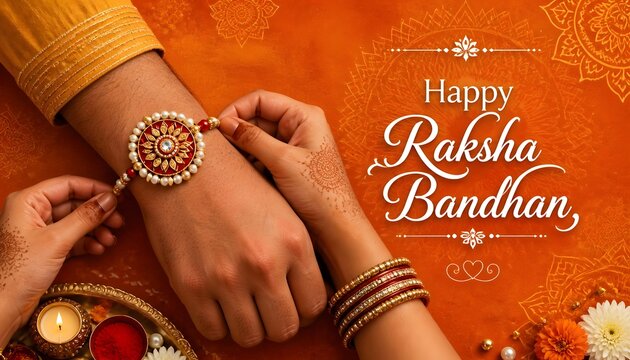 happy raksha bandhan, rakhi greeting card, decorative rakhi invitation, 