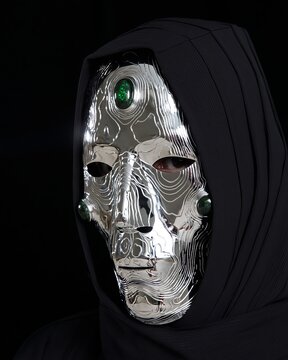 Futuristic mask avatars and mystical sci-fi masks 