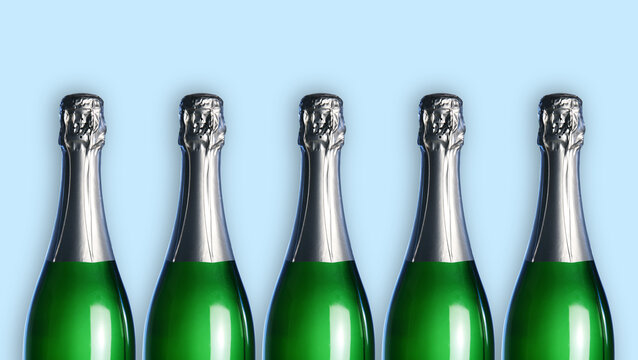 Champagne bottles