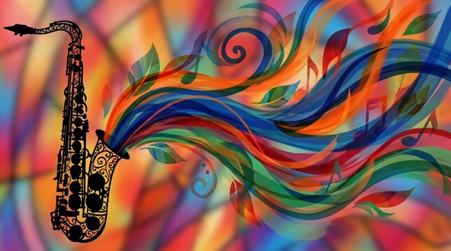 abstract background for Jazz Appreciation Month