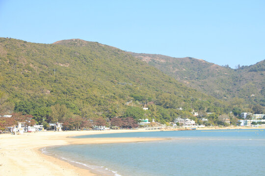 Beautiful Silvermine Beach in Mui Wo, Hong Kong