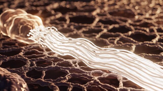 Fibroblast cell collagen synthesis and skin tissue regeneration