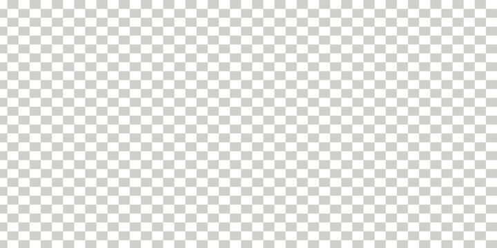Transparent background texture for photo or graphic elements. Checkered PNG transparency effect. Checkerboard with white and grey squares. Pixel wallpaper. Vector illustration