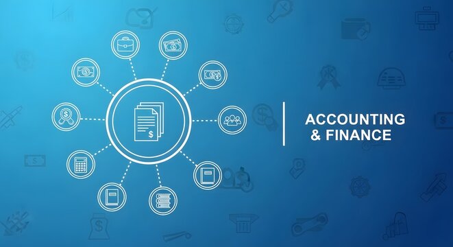 Accounting and finance infographic template