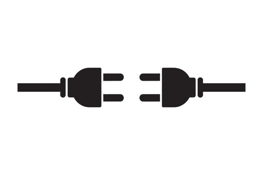 Black usb flash drive with cable connection on white background, technology accessory symbol black usb cable connection