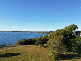 Obraz premium Scenic coastal view of Wellington Point Recreation Reserve, Queensland 