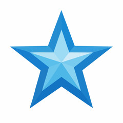 Obraz premium Blue Star Icon